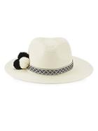 Saks Fifth Avenue Black Havana Sun Hat