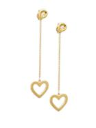 Roberto Coin 18k Yellow Gold & Diamond Heart Drop Earrings