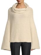 Alice + Olivia Vida Textured Bell-sleeve Sweater
