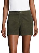 J Brand Solid Suede Shorts