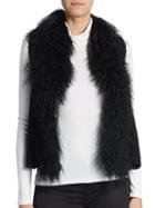 Adrienne Landau Knit Lamb Fur Vest