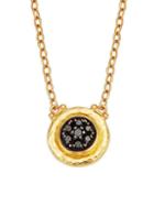Gurhan 24k Yellow Gold & Black Diamond Pendant Necklace