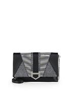 Milly Whitney Patchwork Leather Clutch