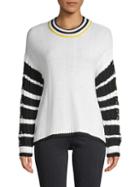 For The Republic Striped-sleeve Sweater