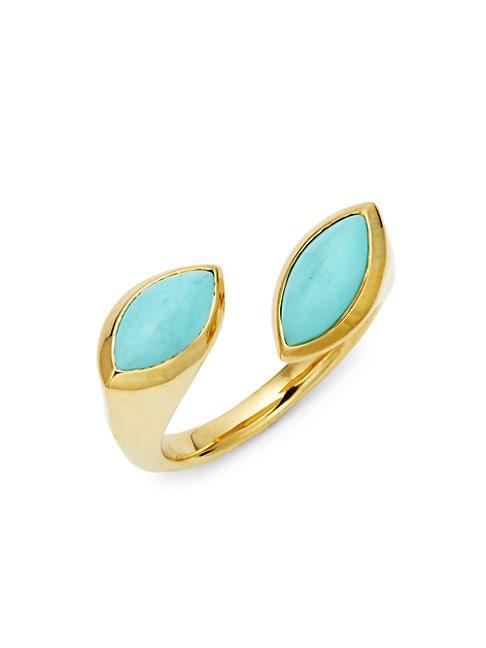 Ippolita 18k Yellow Gold & Turquoise Ring