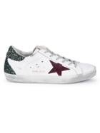 Golden Goose Deluxe Brand Superstar Glitter Patch Leather Sneakers