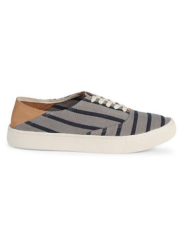 Soludos Striped Collapsible Heel Sneakers