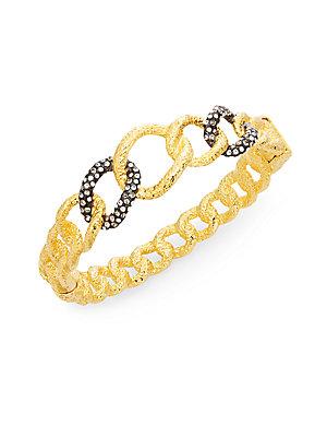Alexis Bittar Elements Swarovski Crystal Chain Link Bracelet