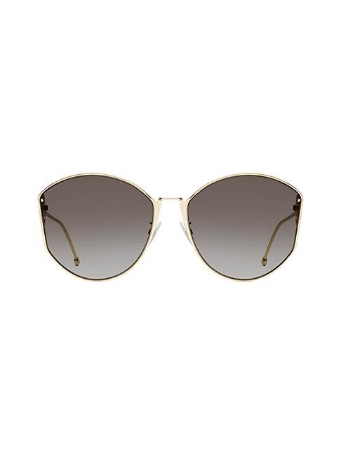 Fendi 63mm Oversized Round Sunglasses