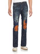 Mostly Heard Rarely Seen Patchwork Straight-leg Jeans
