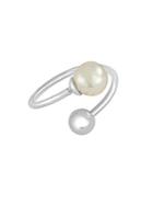 Majorica 8mm White Round Pearl Beaded Ring