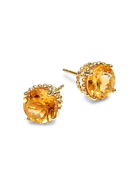 Effy 14k Yellow Gold & Citrine Earrings