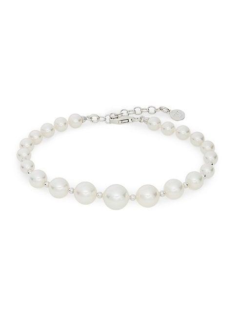 Majorica Sterling Silver & Organic Cultured Man-made Pearl Bracelet