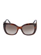 Roberto Cavalli 56mm Squared Cat Eye Sunglasses