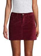 Hudson Jeans Viper Velvet Mini Skirt