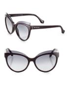 Balenciaga 57mm Injected Cat-eye Sunglasses