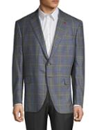Isaia Christopher Plaid Wool-blend Sports Coat