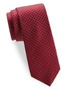 Saks Fifth Avenue Made In Italy Square Dot Silk Tie