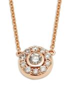 Effy 14k Rose Gold & Diamond Circle Pendant Necklace