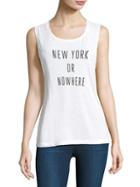 Knowlita New York Or Nowhere Graphic Tank Top