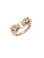 Effy Diamond & 14k Rose Gold Fighting Statement Ring