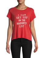Wildfox Naughty List Cotton T-shirt