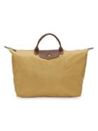 Longchamp Leather-trimmed Nylon Top Handle Bag