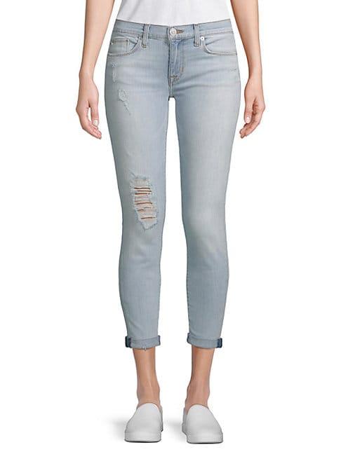 Hudson Jeans Super Skinny Cropped Jeans