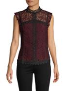 Laundry By Shelli Segal Lace Sleeveless Top