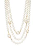Kenneth Jay Lane Couture Collection Faux Pearl Wire Neckalce