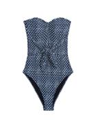 Weworewhat Star-print Capri One-piece Swimsuit