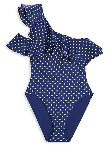 Weworewhat Little Girl's Stella Polka Dot One-piece Swimsuit