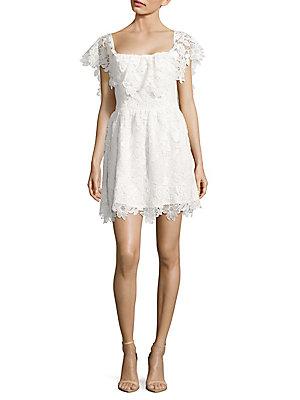 Lovers + Friends Dream Vacay Popover Lace Dress