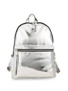 French Connection Metallic Faux Leather Backpack