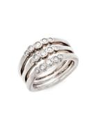 Ippolita 925 Glamazon Sterling Silver & Diamond Ring