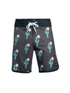 Ezekiel Cactus-print Swim Shorts