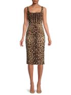 Dolce & Gabbana Leopard-print Sheath Dress