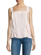 Zadig & Voltaire Tendre Sleeveless Ruffled Top