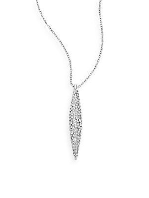 Alexis Bittar Miss Havisham Swarovski Crystal Short Spear Pendant Necklace