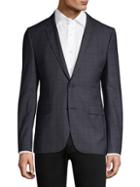 Hugo Slim-fit Astian Plaid Suit Jacket