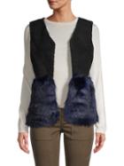 Saks Fifth Avenue Faux Fur Vest
