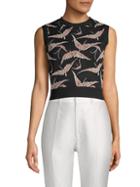 Valentino Graphic Cropped Top