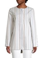 Lafayette 148 New York Tilly Striped Cotton Tunic
