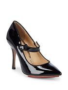 Charlotte Olympia Point Toe Leather Mary Jane
