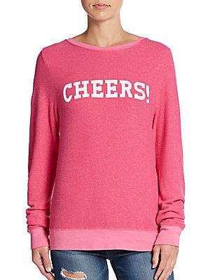 Wildfox Cheers Graphic Pullover
