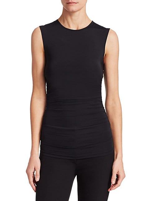 Theory Ruched Sleeveless Top