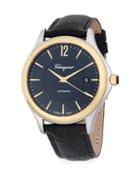 Salvatore Ferragamo Stainless Steel Automatic Leather-strap Watch