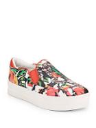 Ash Jungle Floral Leather Slip-on Sneakers