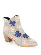 Rebecca Minkoff Lulu Too Embroidered Leather Ankle Boots