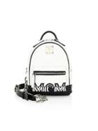 Mcm Mini Logo Crossbody Leather Backpack